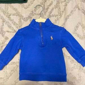 Ralph Lauren Polo Baby Boy half zip sweatshirt